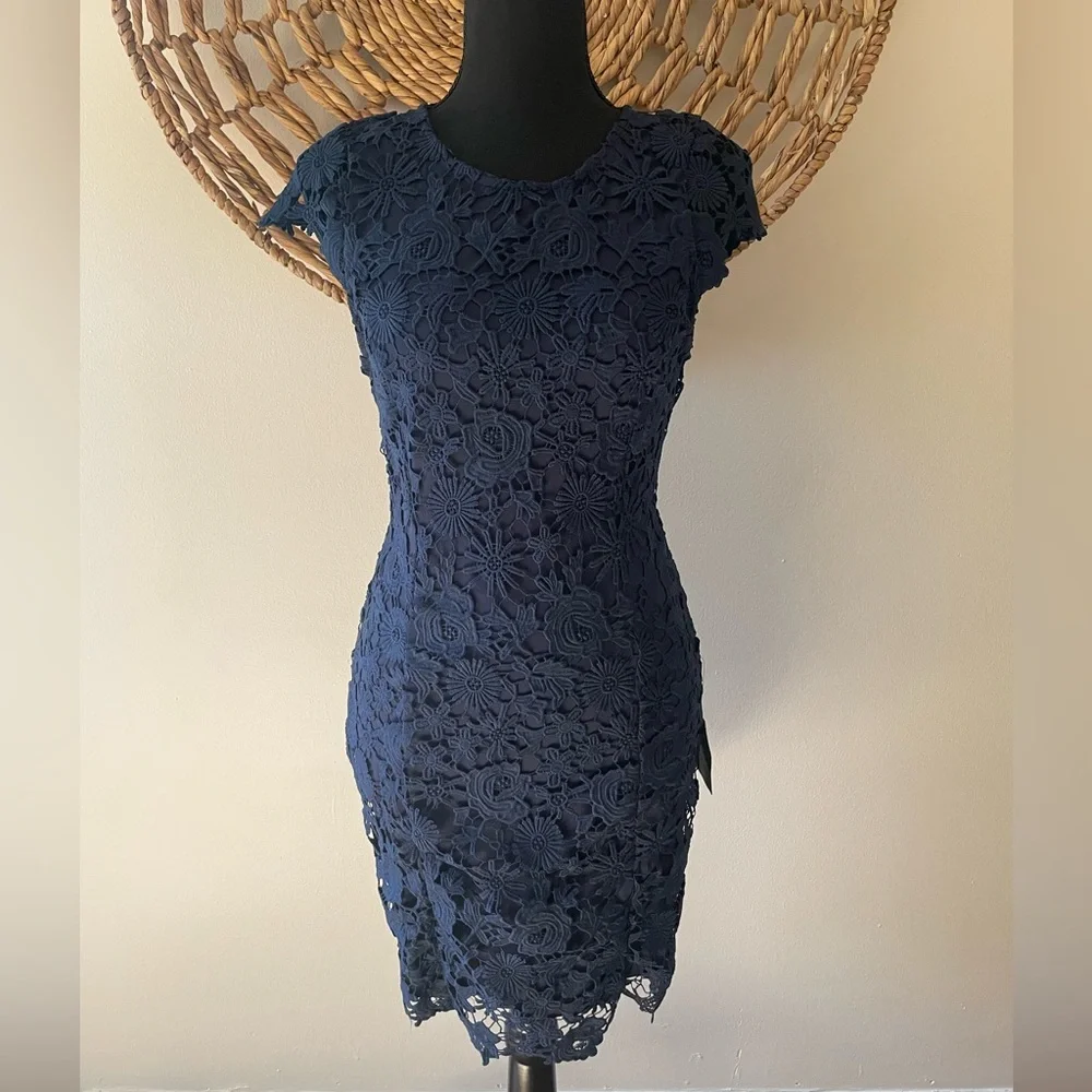 Lulu’s Navy Lace Dress
